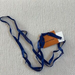 Louis Vuitton blank gift card envelope and ribbon